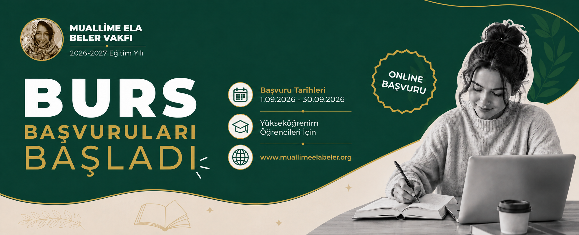 2026-2027 Yüksek Öğrenim Burs Başvuruları(1.09.202-30.09.2026)